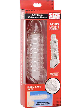 Size Matters: Penis Enhancer Sleeve + 4 cm, transparent