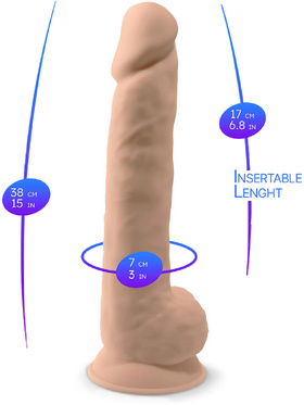 Silexd: Premium Silicone Dildo, 38 cm