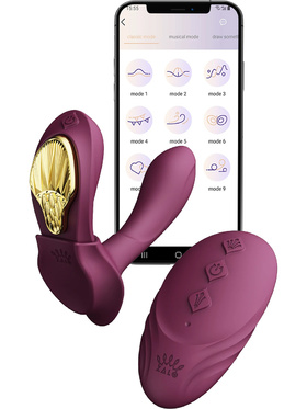 Zalo: Aya Wearable Vibrator with Remote control, lilla