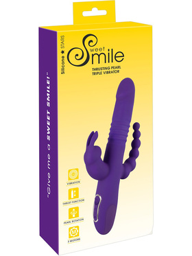 Sweet Smile: Thrusting Pearl Triple Vibrator