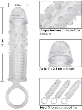 California Exotic: Textured Extension Set, 3 stk