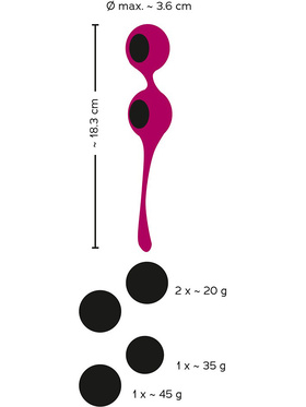 Sweet Smile: Kegal Training Balls with Extra Weights