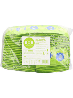 EXS Glow in the Dark: Kondomer, 100 stk