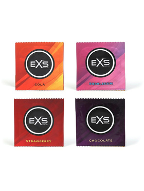 EXS: Kondomer, Mixed Flavoured, 12 stk