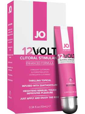 System JO for Her: 12Volt, Clitoral Stimulant Buzzing Serum, 10 ml