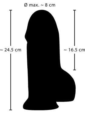 Realistixxx: Real Big Dildo, 24.5 cm