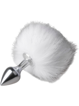 EasyToys: Bunny Tail Plug No. 1, sølv/hvit