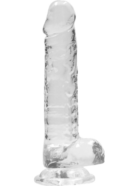 RealRock: Crystal Clear Realistic Dildo, 17 cm