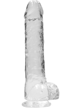 RealRock: Crystal Clear Realistic Dildo, 22 cm