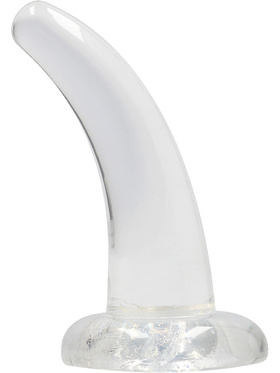 RealRock: Crystal Clear Non Realistic Dildo, 12 cm