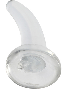 RealRock: Crystal Clear Non Realistic Dildo, 12 cm