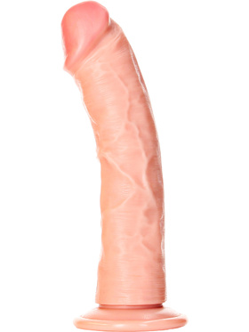 RealRock: Curved Realistic Dildo, 20.5 cm, lys