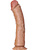 RealRock: Curved Realistic Dildo, 23 cm, lysebryn