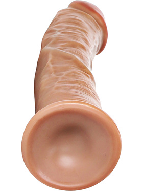 RealRock: Curved Realistic Dildo, 23 cm, lysebryn