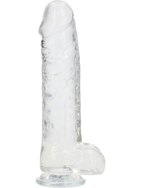 RealRock: Crystal Clear Realistic Dildo, 25.4 cm