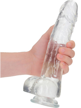 RealRock: Crystal Clear Realistic Dildo, 25.4 cm