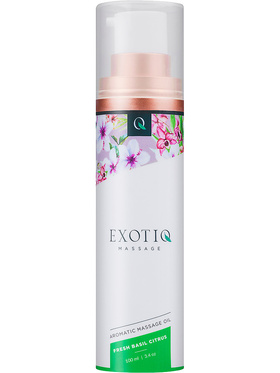 Exotiq: Aromatic Massage Oil, Fresh Basil Citrus, 100 ml 