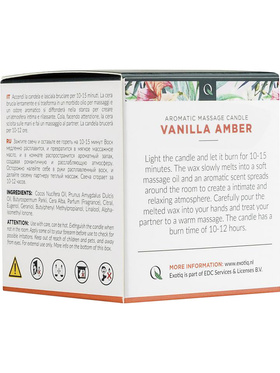 Exotiq: Massage Candle, Vanilla Amber, 60 g