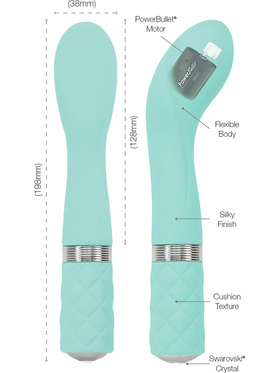 Pillow Talk: Sassy, Luxurious G-Spot Massager, turkis