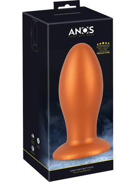 Anos: Giant Soft Butt Plug with Suction Cup, 21 cm