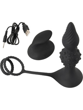 Rebel: RC Butt Plug with Cock & Ball Rings