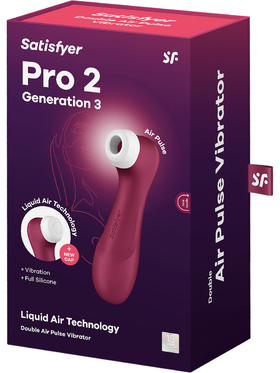 Satisfyer: Pro 2 Generation 3, Double AirPulse Vibrator, rød