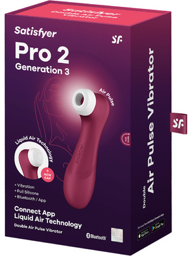 Satisfyer Connect: Pro 2 Generation 3, Double AirPulse Vibrator, rød