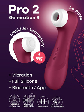 Satisfyer Connect: Pro 2 Generation 3, Double AirPulse Vibrator, rød