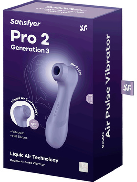 Satisfyer: Pro 2 Generation 3, Double AirPulse Vibrator, lilla