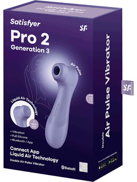 Satisfyer Connect: Pro 2 Generation 3, Double AirPulse Vibrator, lilla
