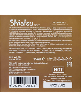 Shiatsu: Pheromon, Eau De Parfum Men Grey, 15 ml