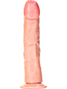 RealRock: Curved Realistic Dildo, 25.5 cm, lys