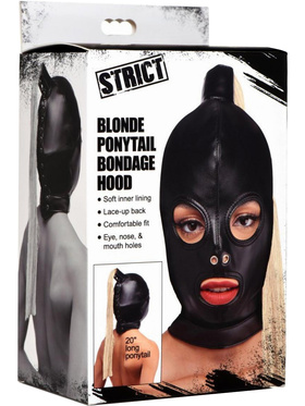 Strict: Blonde Ponytail Bondage Hood