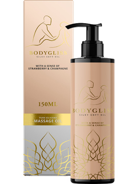 BodyGliss: Massage Oil & Lube, Strawberry/Champagne, 150 ml