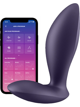 Satisfyer Connect: Power Plug, Plug Vibrator, lilla