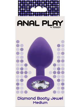 Toy Joy: Diamond Booty Jewel, medium, lilla