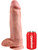 King Cock: Realistic Dildo with Balls, 31 cm, lys