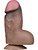 LoveToy: Dual-Layered Silicone Cock, 18 cm, mørk