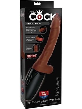 King Cock: Thrusting Cock with Balls, mørk