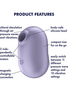 Satisfyer: Pro To Go 2, AirPulse Stimulator + Vibration