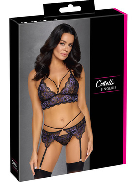 Cottelli Lingerie: Bralette, Hoftholder & String Set