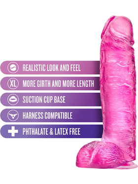 B Yours Plus: Big n' Bulky Dildo, 27 cm, rosa