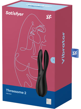 Satisfyer: Threesome 2 Vibrator, svart