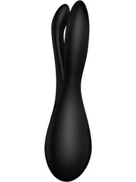 Satisfyer: Threesome 2 Vibrator, svart