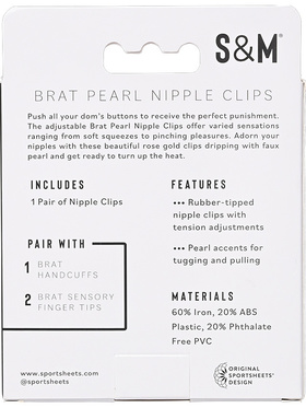 Sex & Mischief: Brat Pearl Nipple Clips