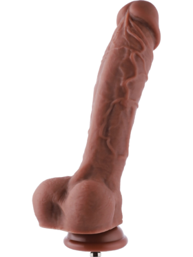 Hismith: KlicLok Silicone Dildo, 23 cm, mørk