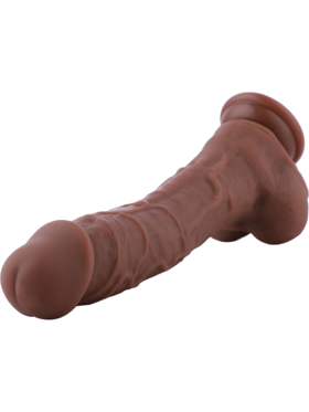 Hismith: KlicLok Silicone Dildo, 23 cm, mørk