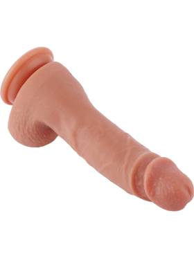 Hismith: KlicLok Silicone Dildo, 20 cm, lys