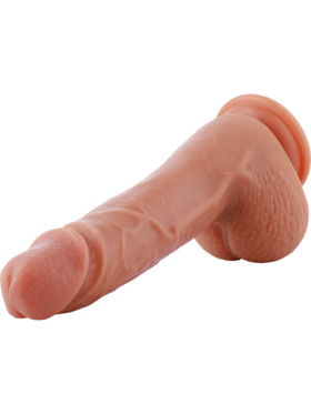 Hismith: KlicLok Silicone Dildo, 20 cm, lys