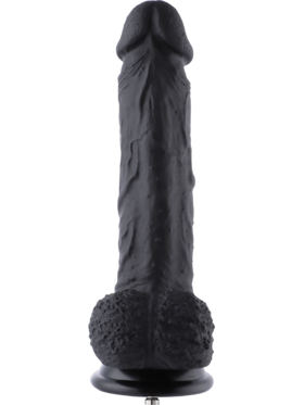 Hismith: KlicLok Silicone Dildo, 20 cm, svart